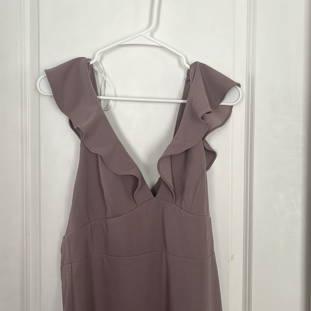 Lulu’s Perfect Opportunity Dress in Lavender/Grey - Picture 2 of 5